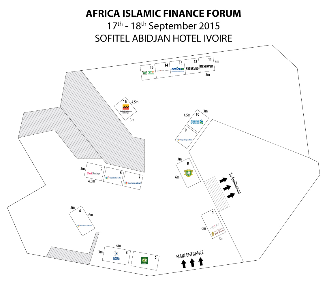 Floor Plan of Africa Islamic Finance Forum