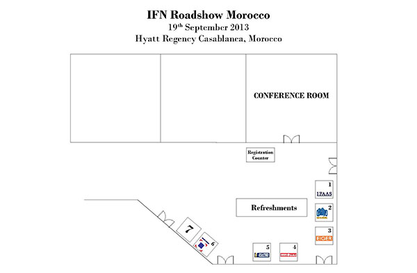 Floor Plan of IFN Morocco Roadshow